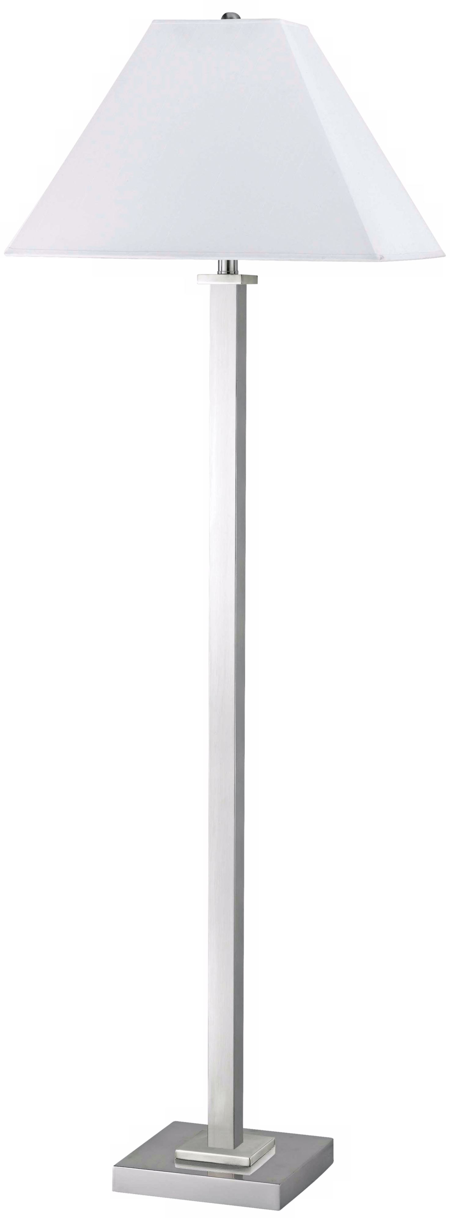Rio Brushed Steel with Hardback Shade Floor Lamp
