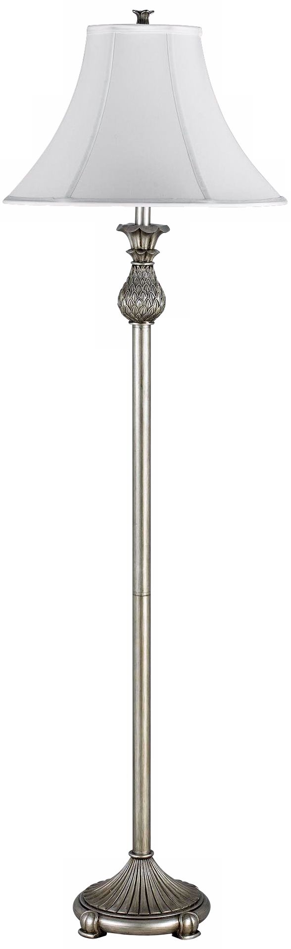 Pineapple Antique Silver Floor Lamp