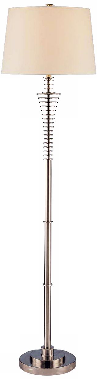 George Kovacs Stacked Disk Brushed Nickel Floor Lamp