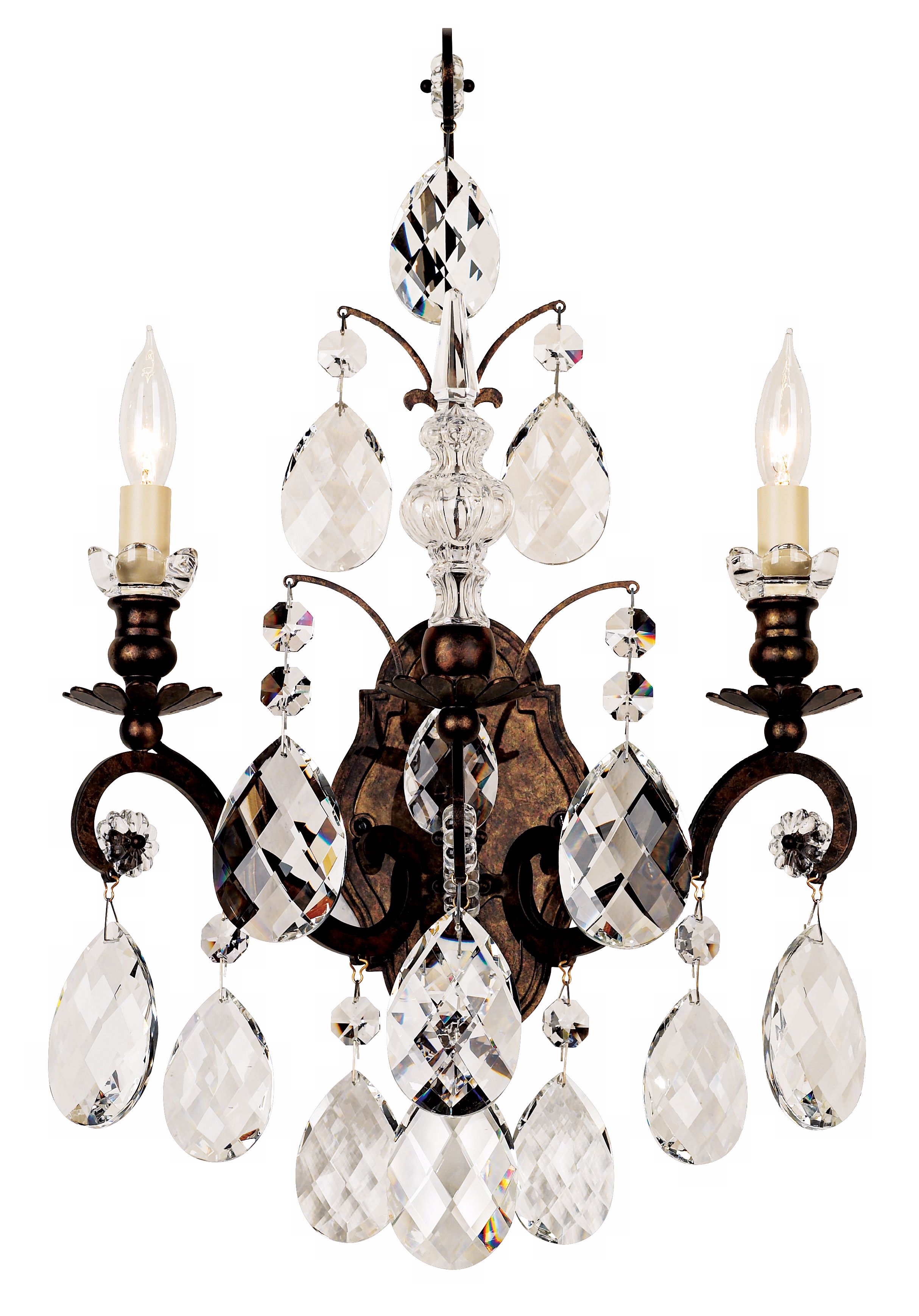 Schonbek Renaissance Collection 22 1/2" High Crystal Sconce