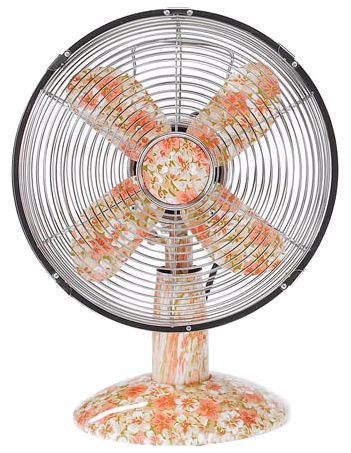 Floral Pastels Desk Fan