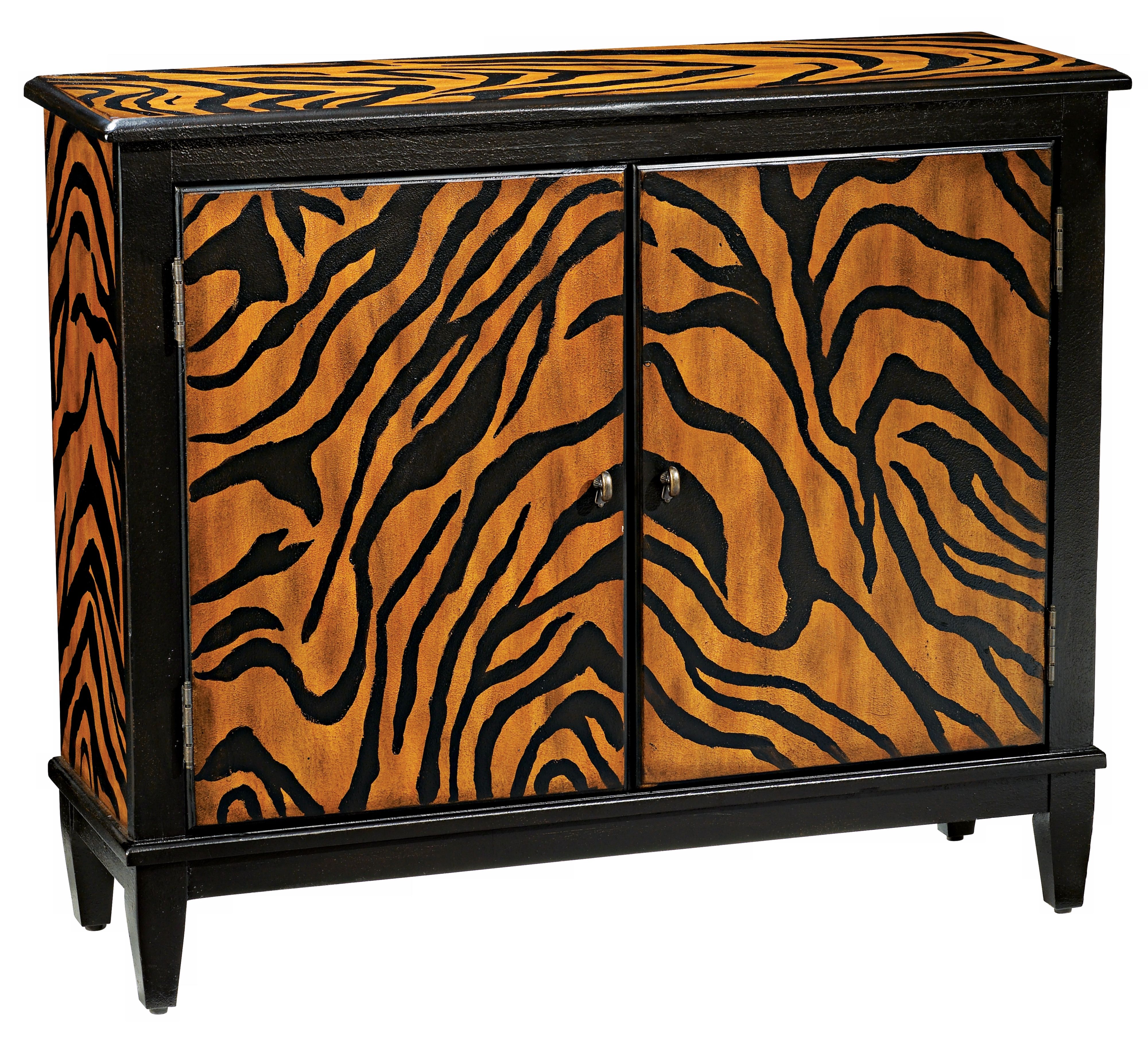 Tiger Stripe Console Cabinet
