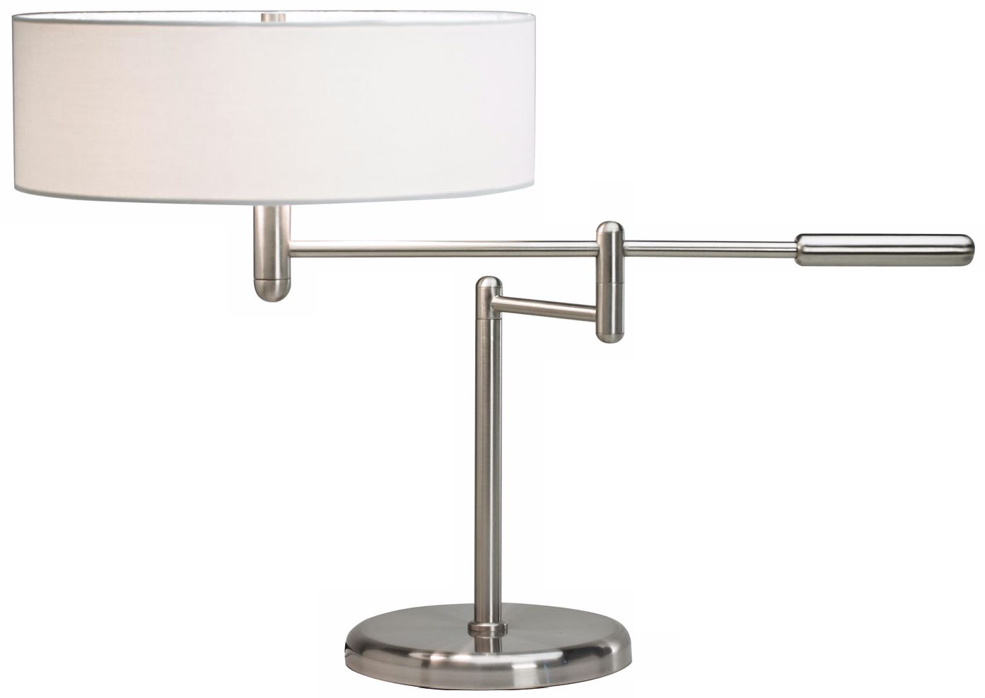 Sonneman Perno Satin Nickel Swing Arm Desk Lamp