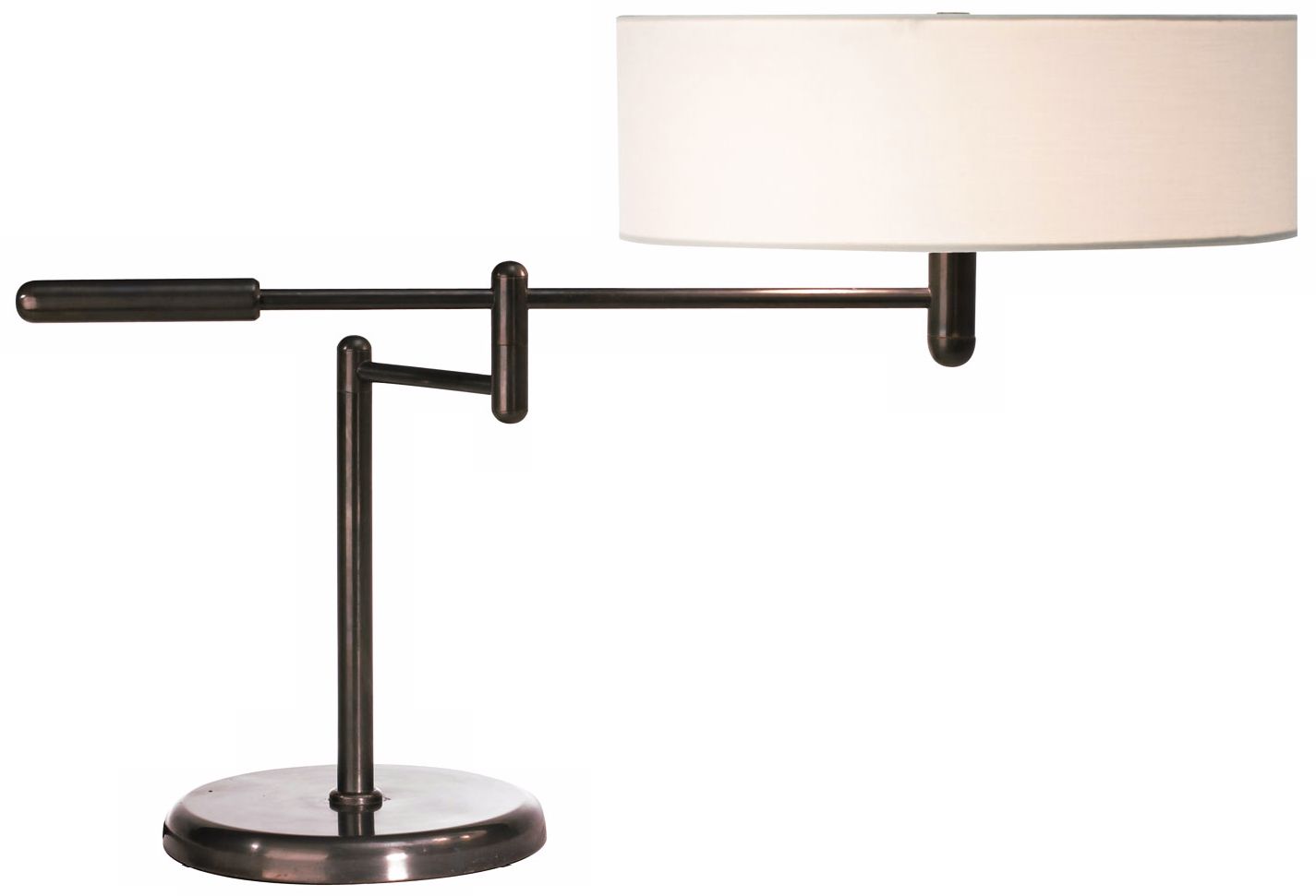 Sonneman Perno Black Swing Arm Desk Lamp