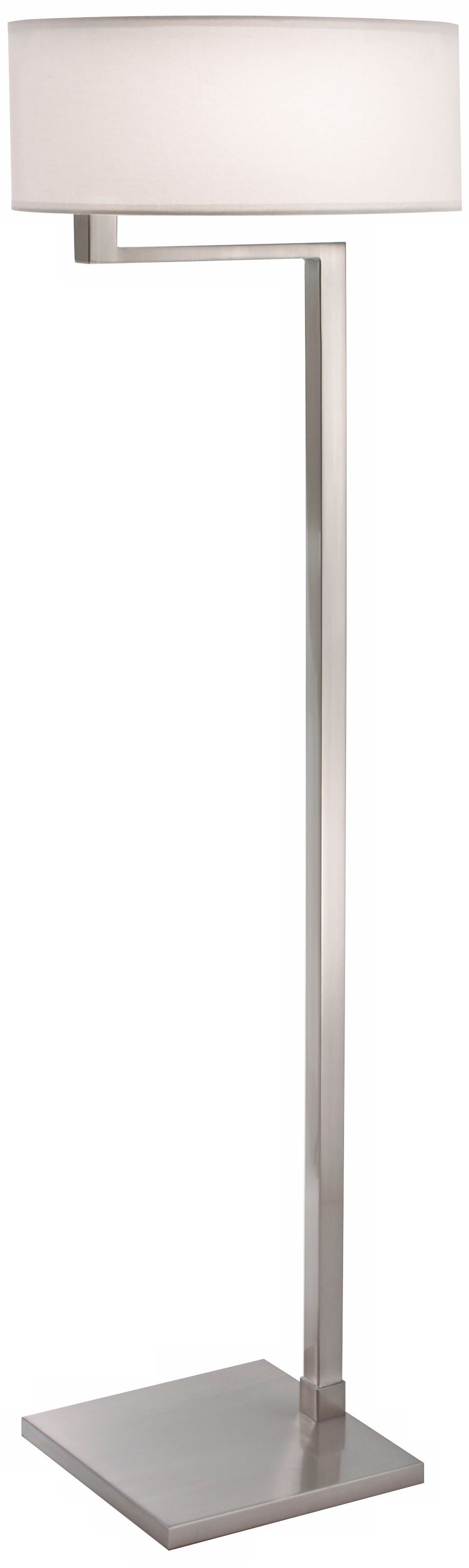 Sonneman Quadratto Swing Satin Nickel Floor Lamp