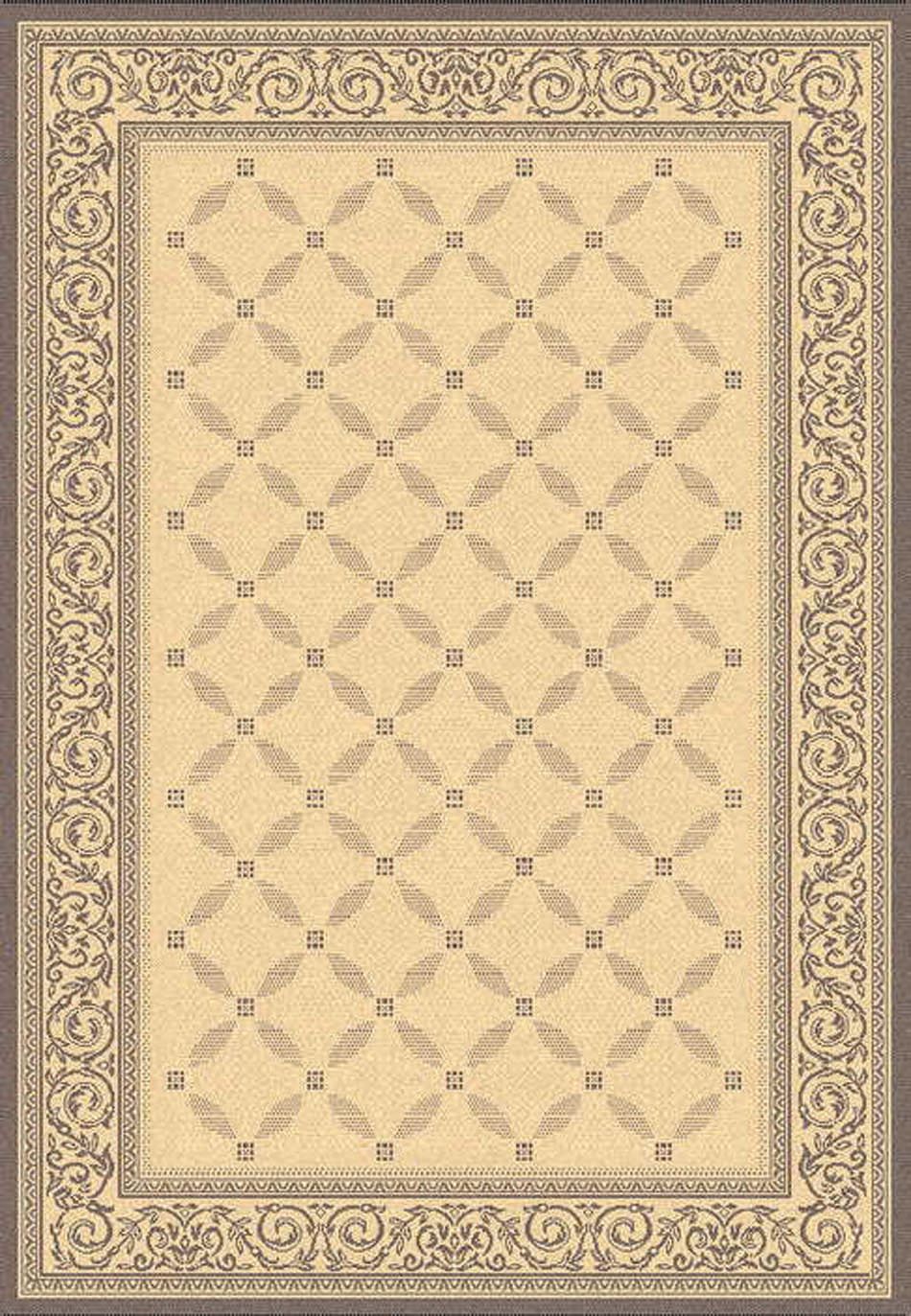 Portico Collection Natural and Brown Area Rug