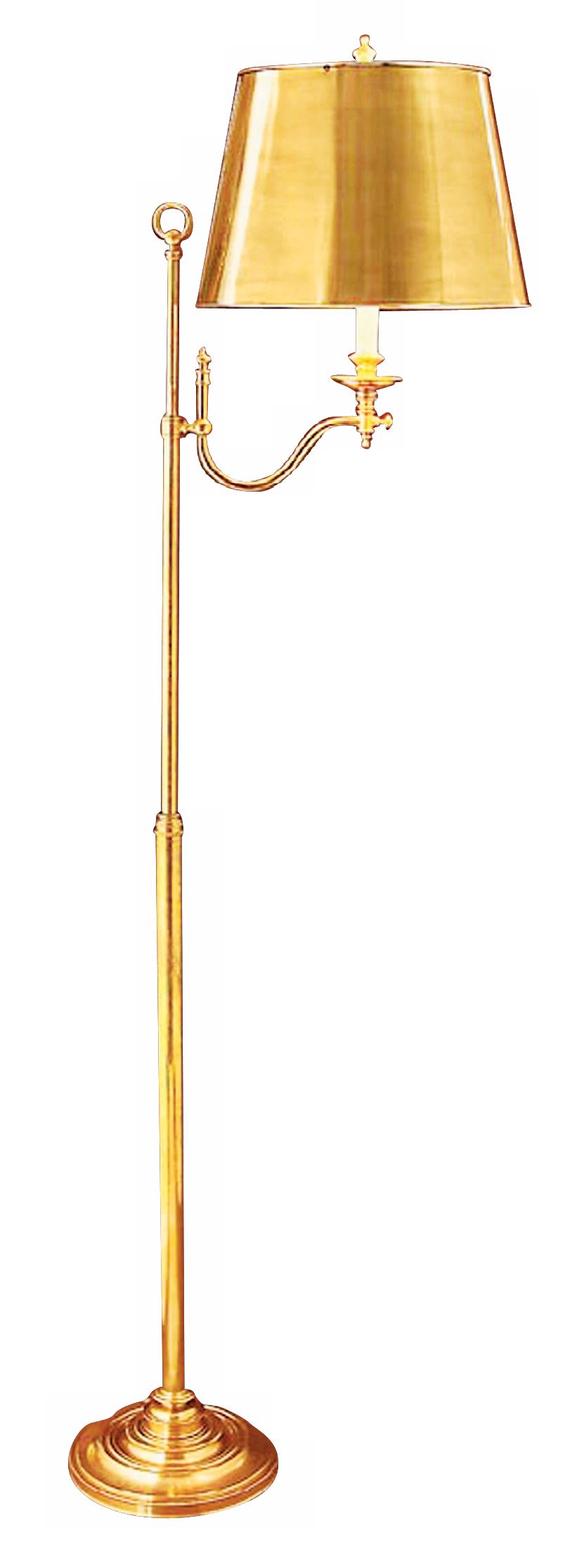 Oriental Accent de la Renta Britannia Gold Floor Lamp