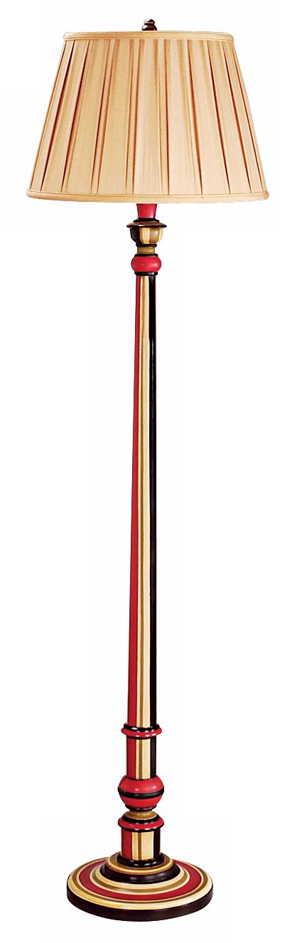 Oriental Accent Regatta Three-Color Floor Lamp