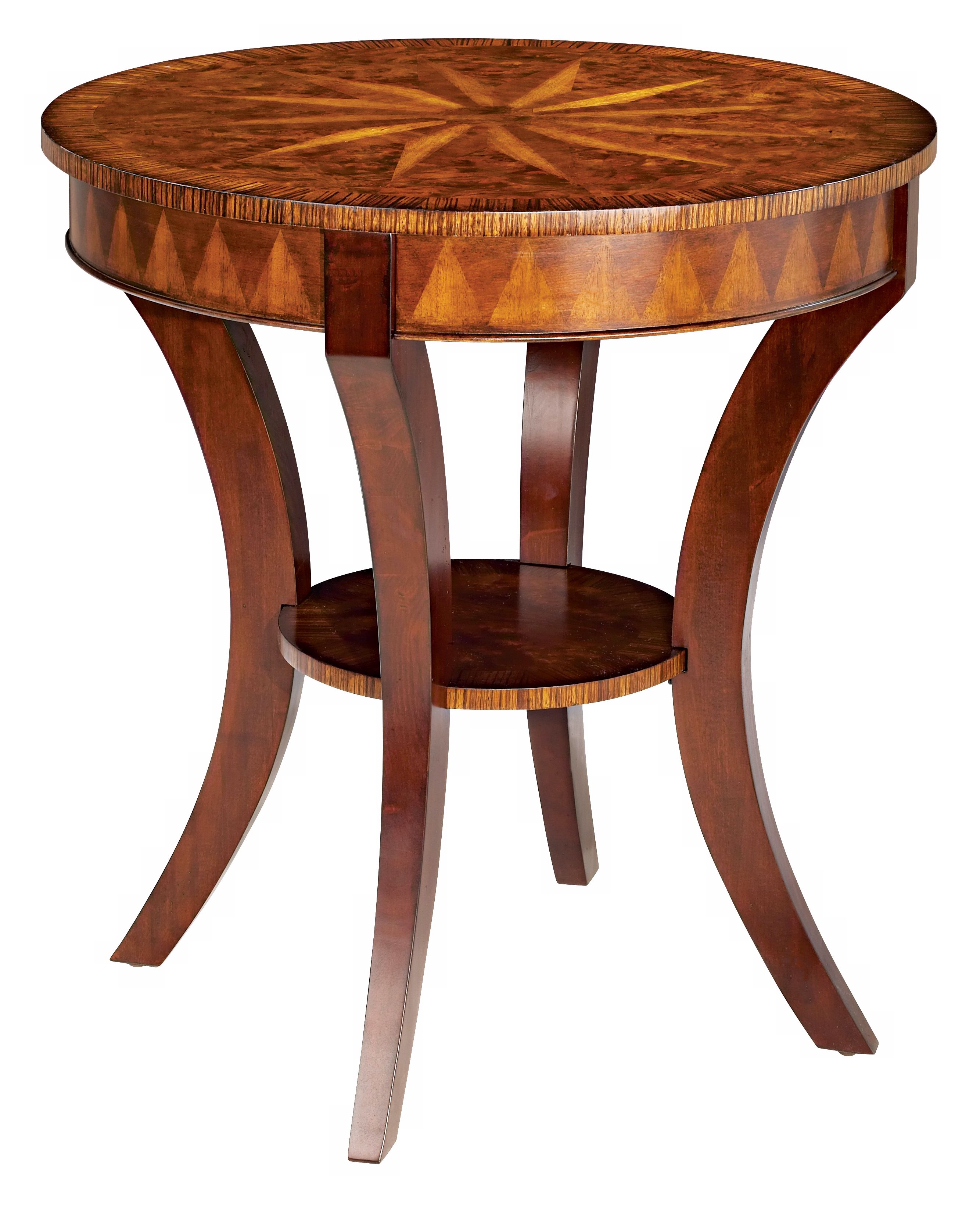 Ericson Pecan Finish Round Side Table