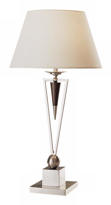 Linen Louise Shade Sand Chrome Table Lamp