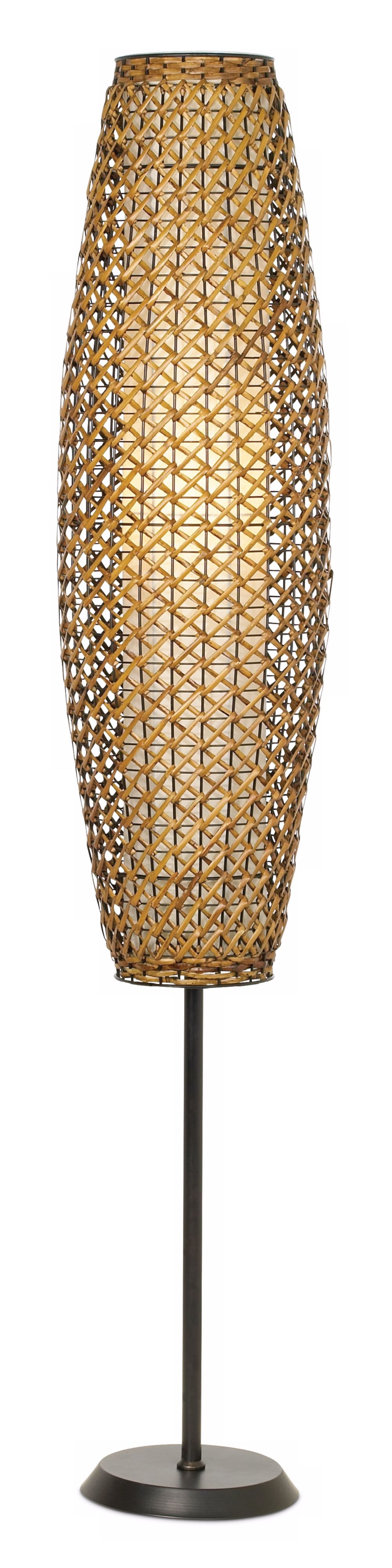 Kathy Ireland Pacific Weave Uplight Floor Lamp