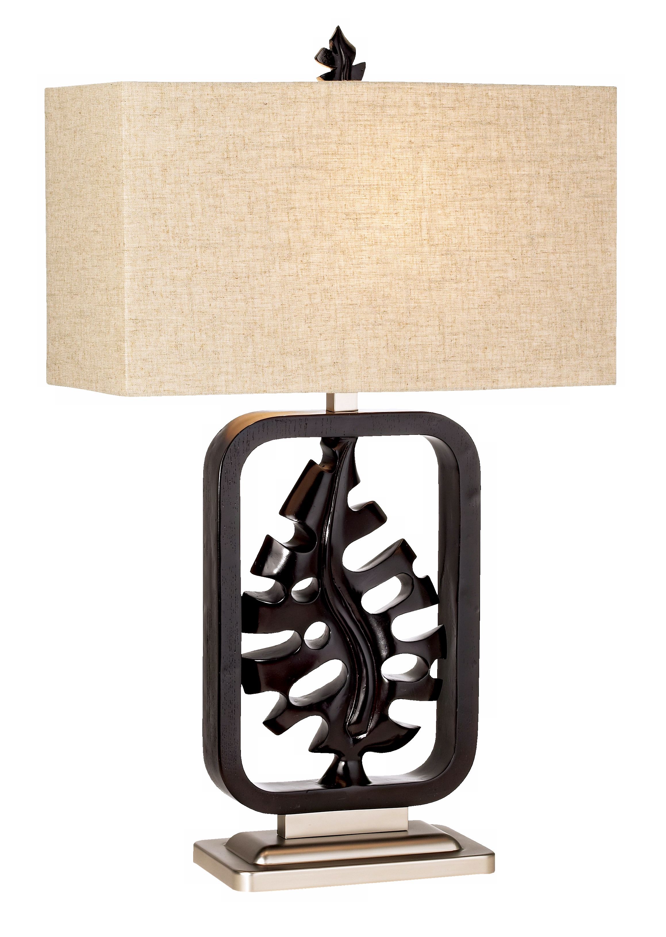National Geographic Framed Philodendron Table Lamp
