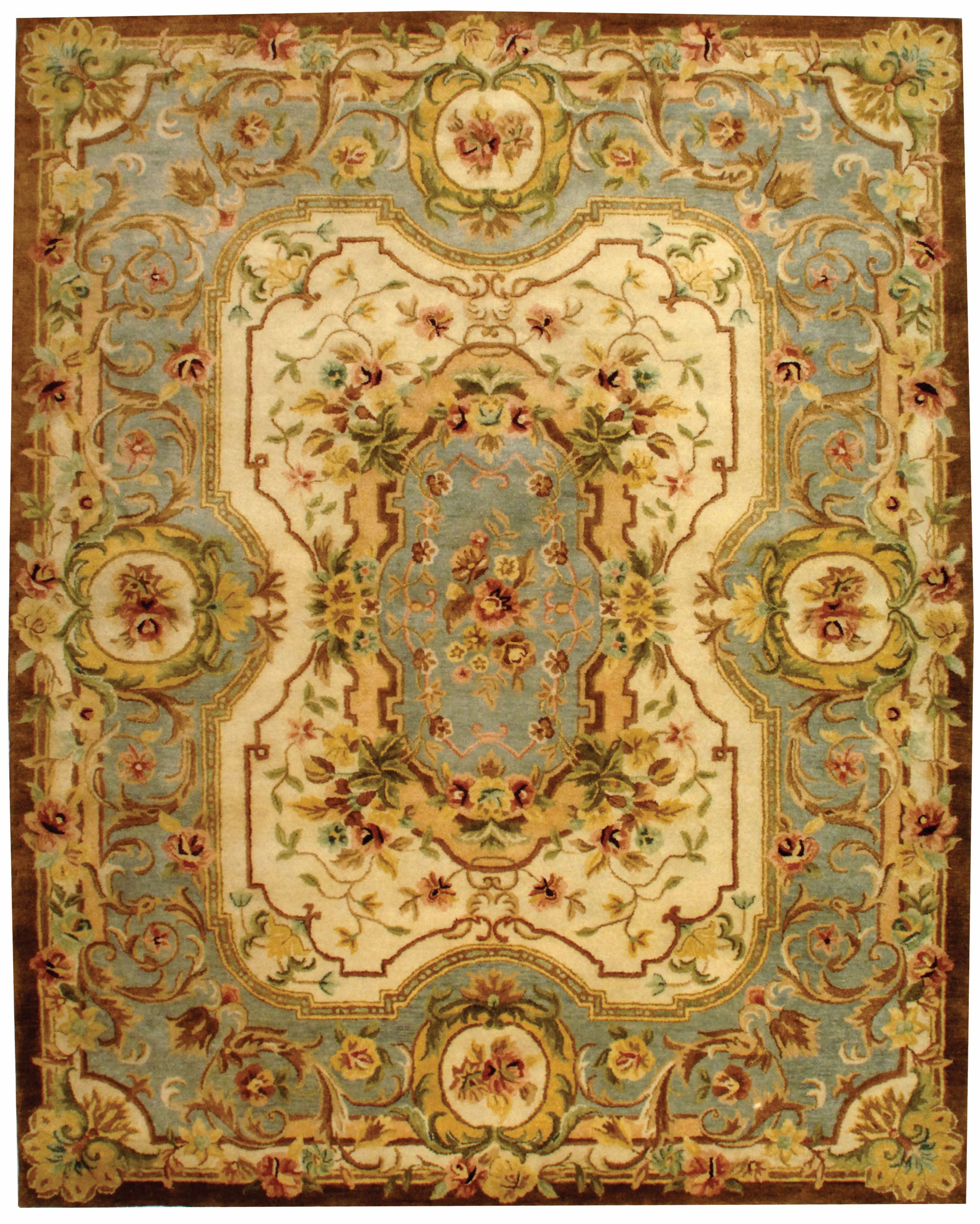 Royal Collection Light Blue Area Rug