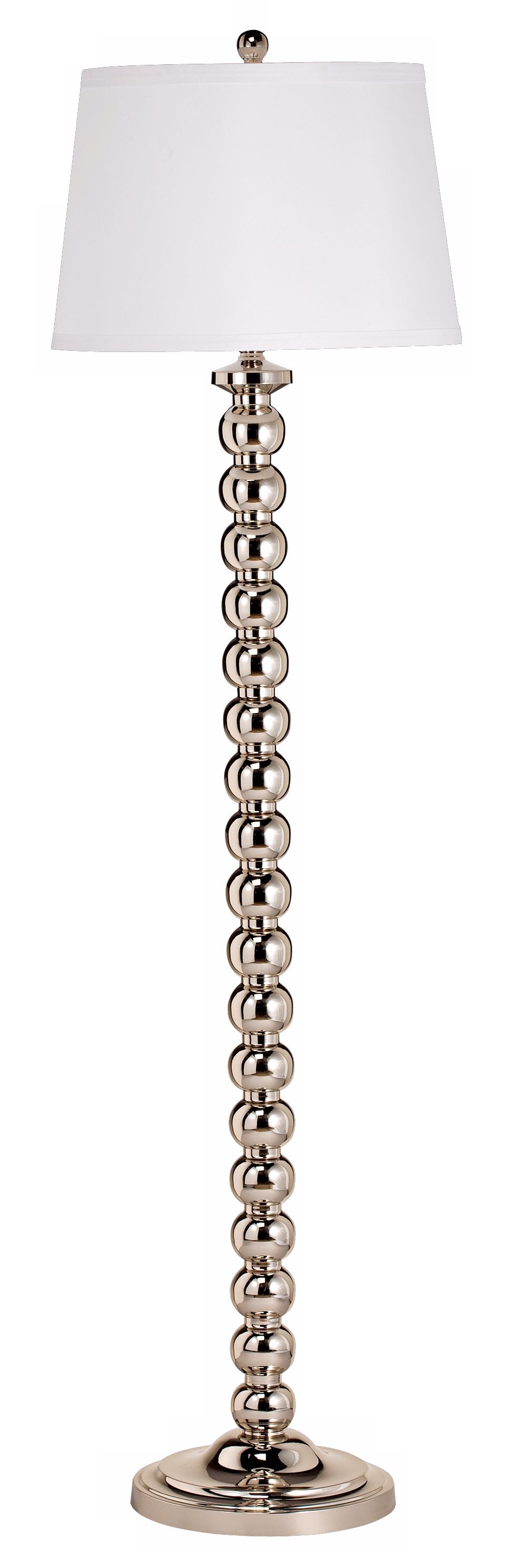 Tristan Polished Nickel Spheres Floor Lamp