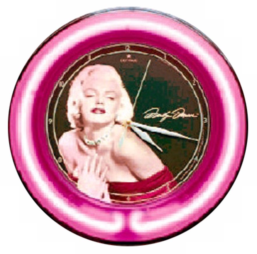 Marilyn Monroe "Gentlemen Prefer Blondes" Pink Clock