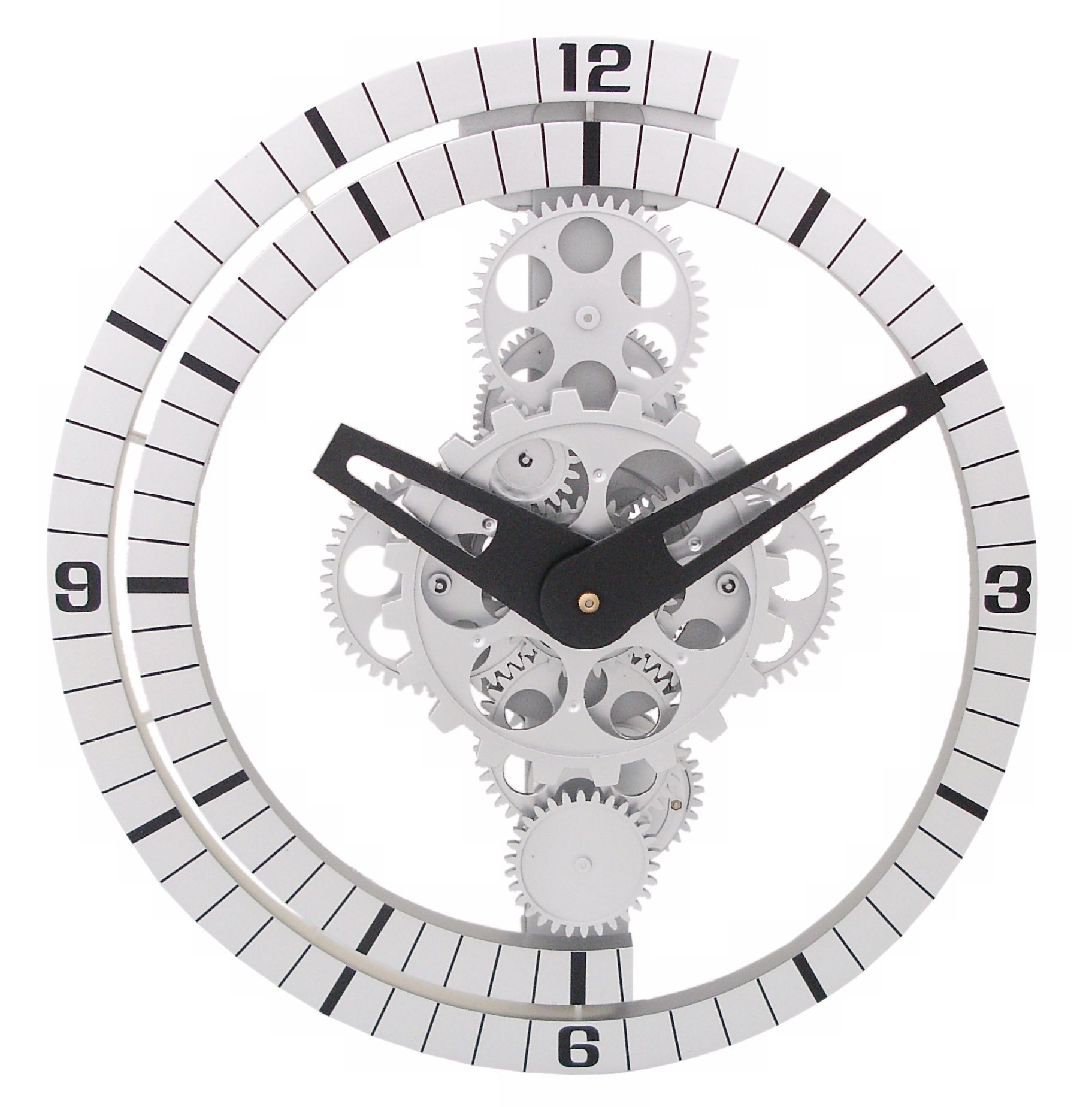 Moving Gear 13" High Wall Clock