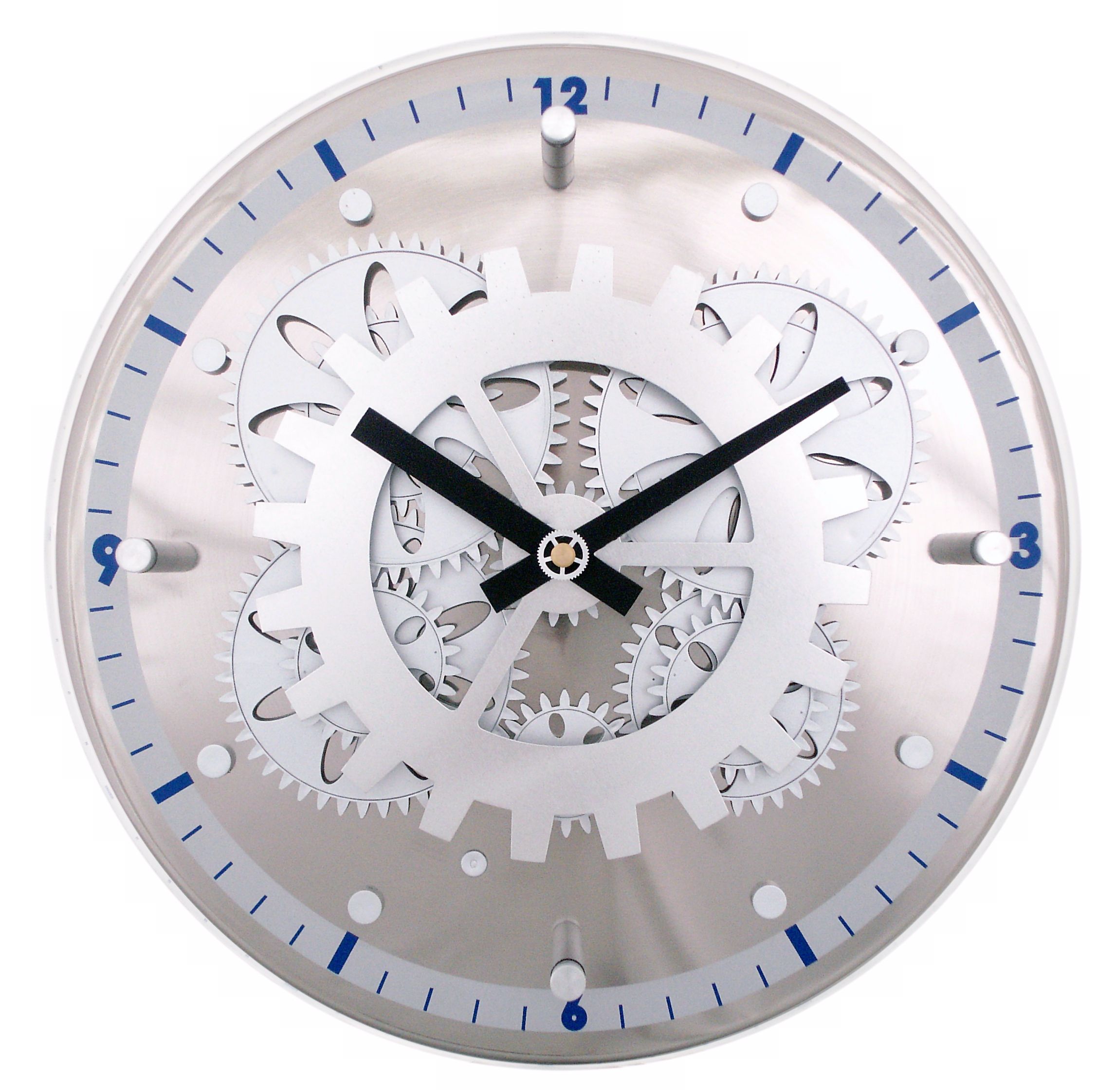 Round Moving Gear Wall Clock