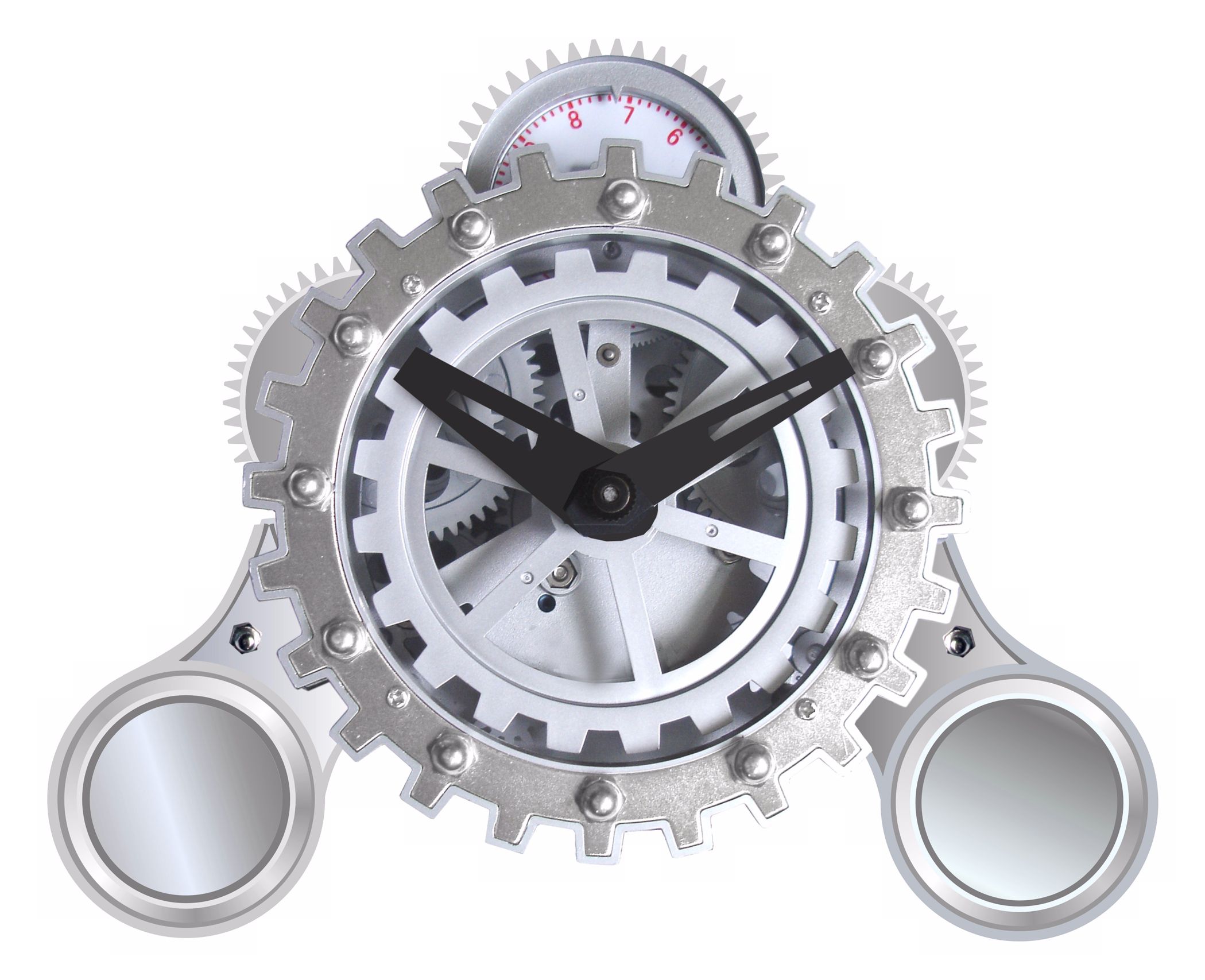 Moving Gear Desktop Alarm Clock