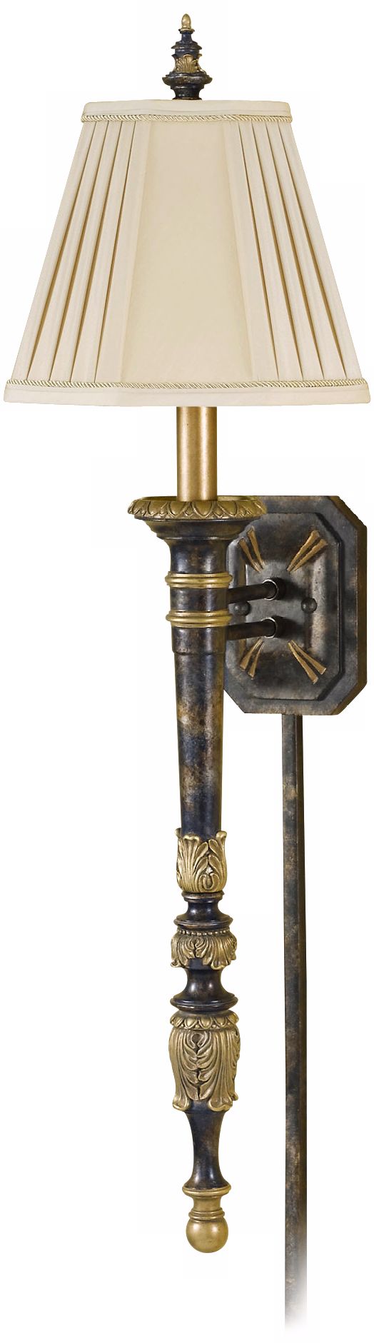 Murray Feiss Obsidian Noir Collection Plug-In Wall Lamp