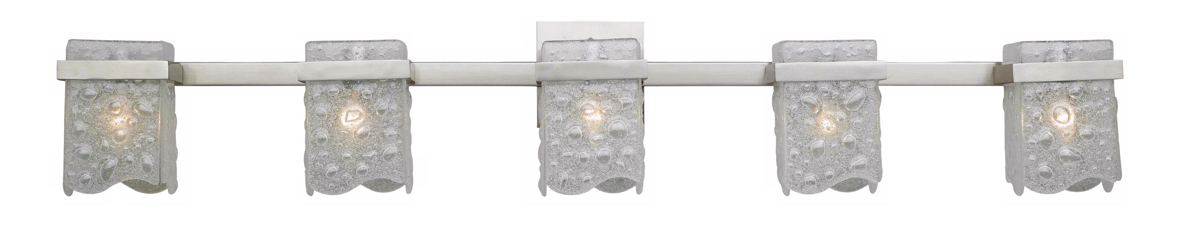 Glacier Collection 43" Wide Bathroom Light Fixture