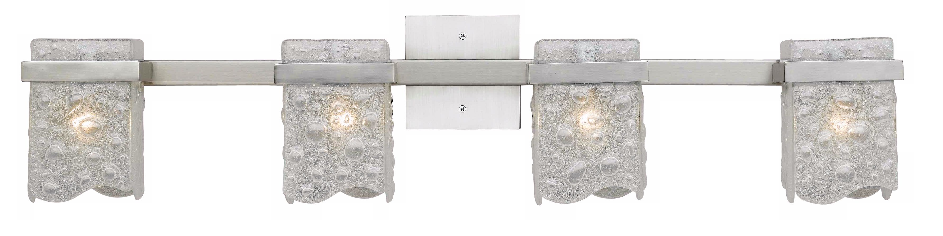Glacier Collection 33 1/2" Wide Bathroom Light Fixture