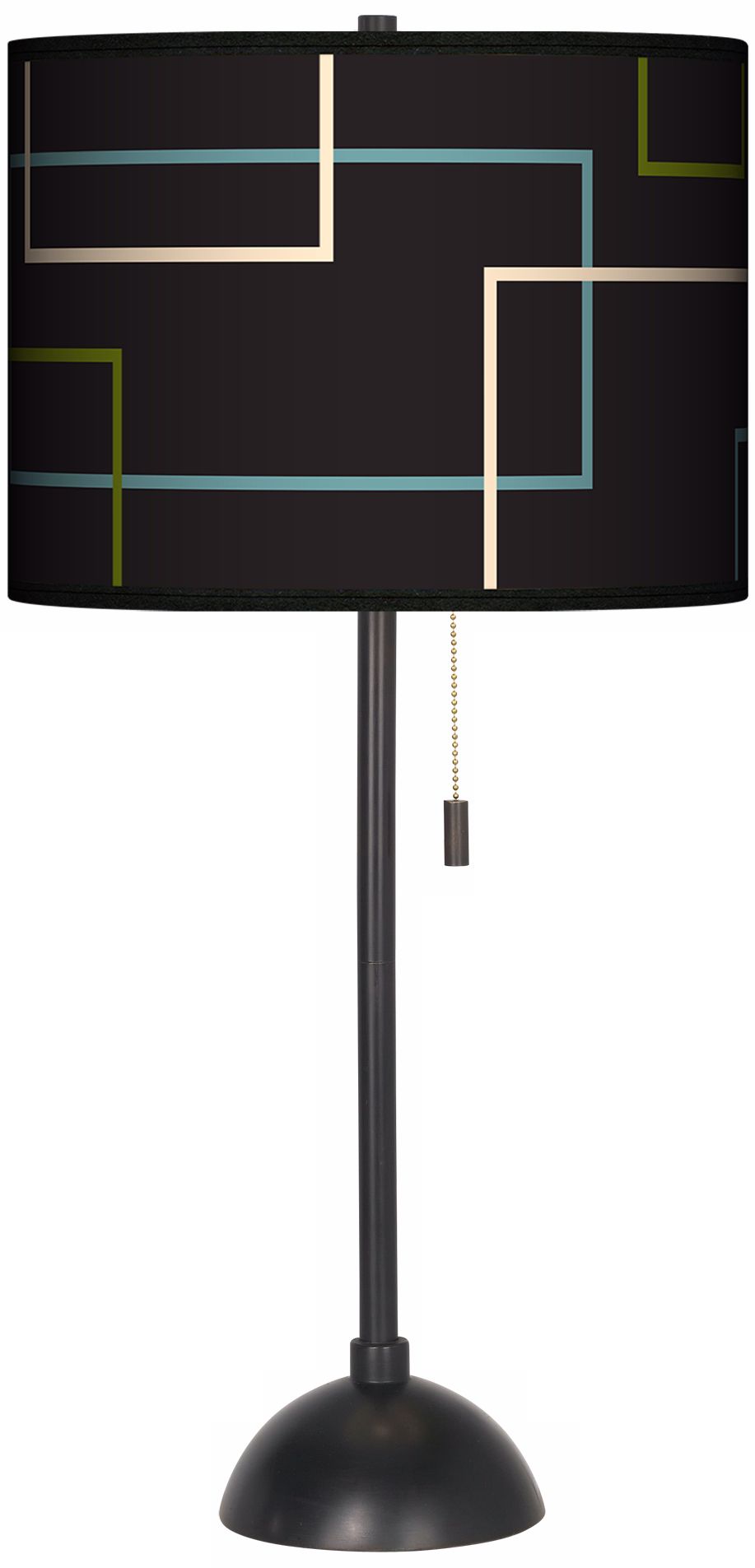 Matrix Bronze Base Giclee Table Lamp