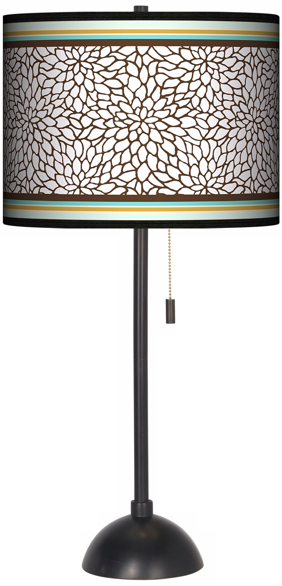 Stacy Garcia Countess Dahlia Bronze Base Giclee Table Lamp