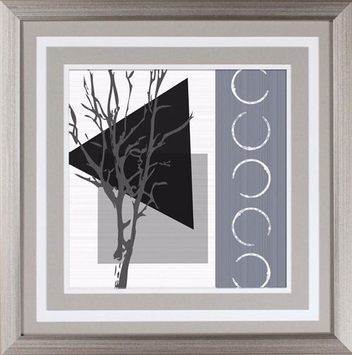 Grey Tree I Under Glass 18" Square Wall Art