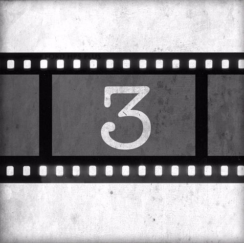 Film Strip Canvas 12" Square Wall Art
