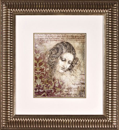 Ladies of Elegance II Print Under Glass 21" High Wall Art