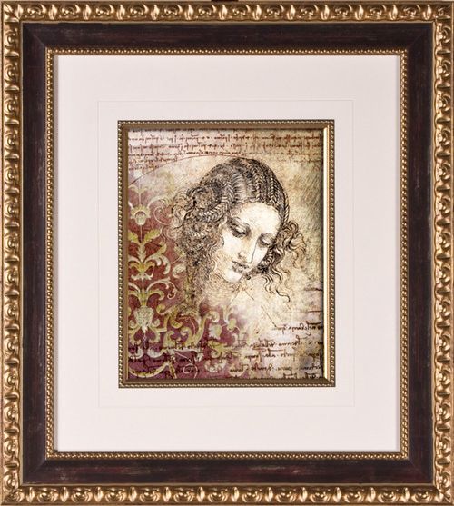 Classic Beauty II Print Under Glass 20 1/4" High Wall Art