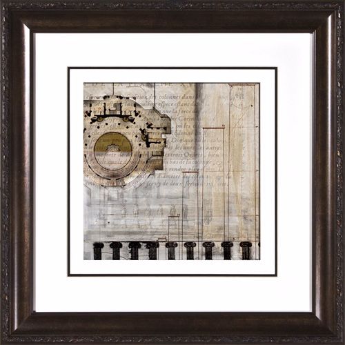 Architectural Details I Under Glass 19 1/2" Square Wall Art