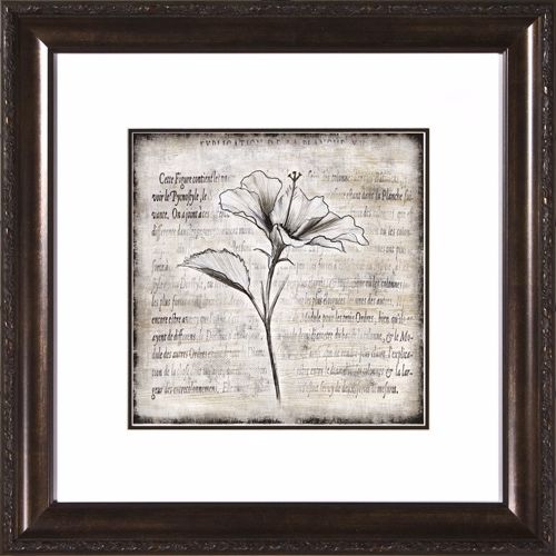 Charcoal Impressions I Under Glass 19 1/2" Square Wall Art