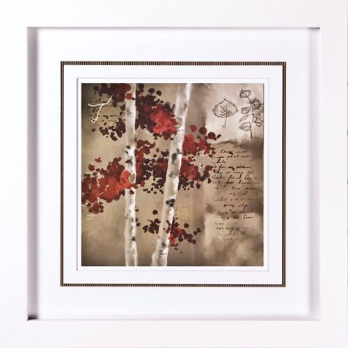 Transitional II Print Under Glass 21 1/4" Square Wall Art