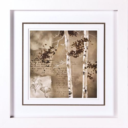 Transitional III Print Under Glass 21 1/4" Square Wall Art