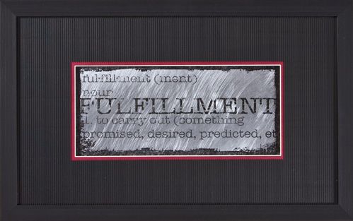 Fulfillment Black Frame 22" Wide Wall Art