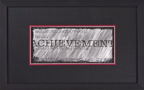 Achievement Black Frame Print 22" Wide Wall Art