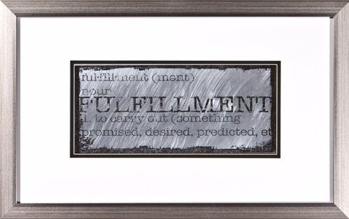 Fulfillment II Silver Frame 22" Wide Wall Art