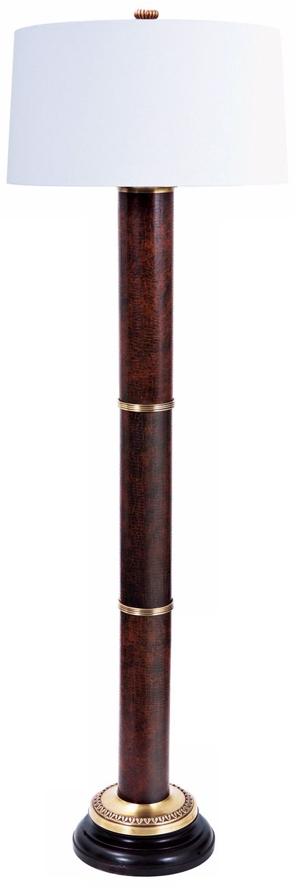 Frederick Cooper Western Crocodile II White Floor Lamp