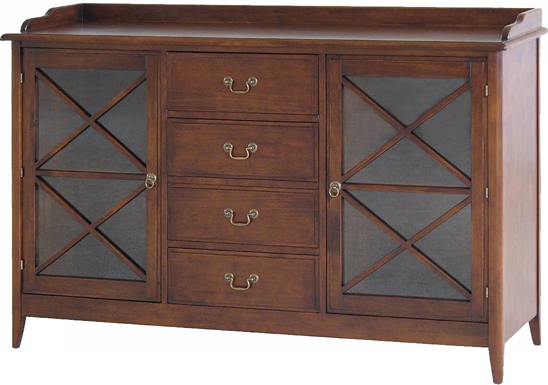 Eiffel Walnut Stained Traditional Accent Sideboard