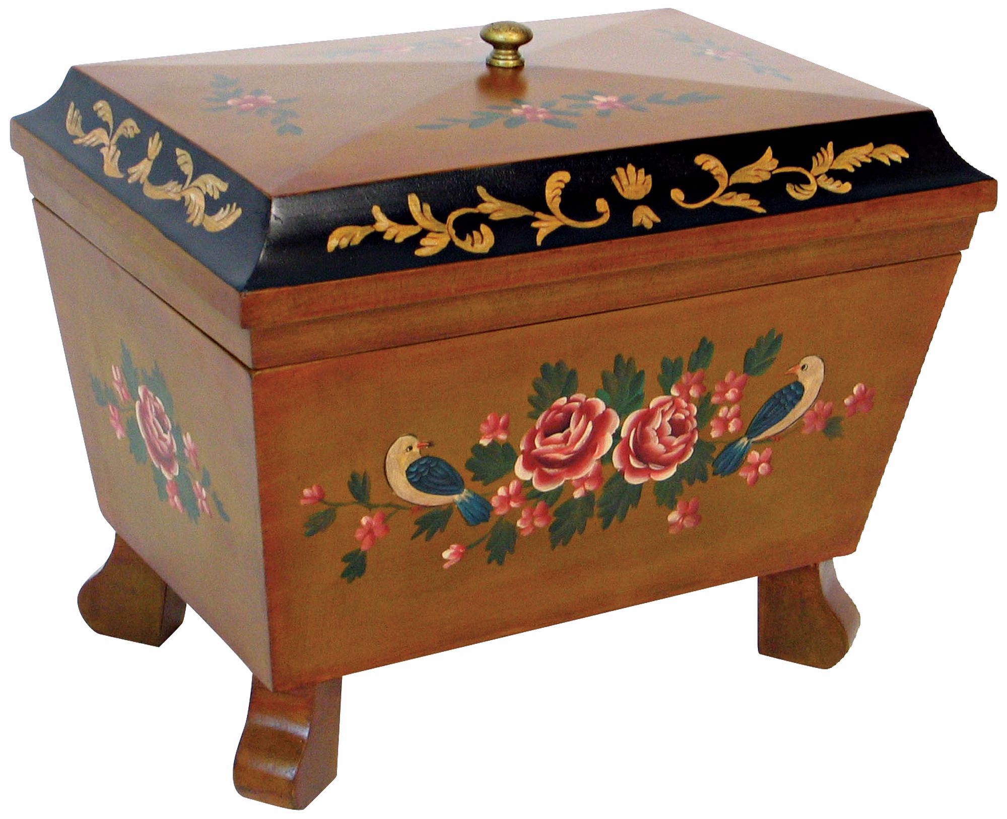 Hand-Painted Box with Moldings
