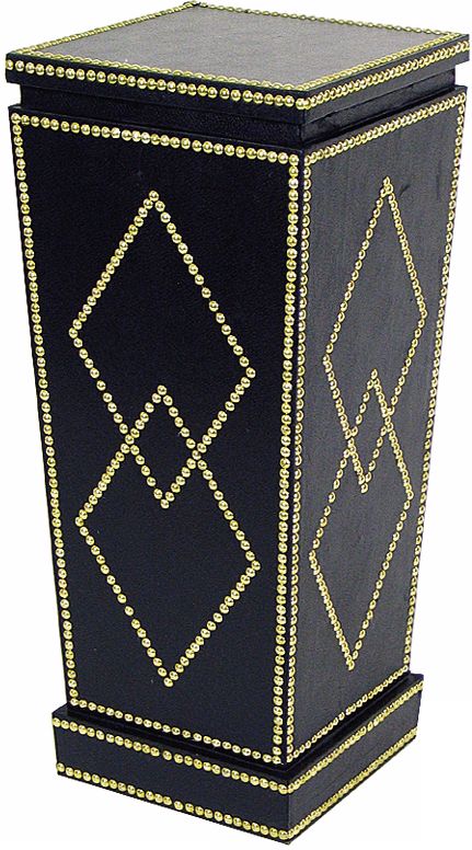 Nail Head Diamond Accent Pedestal