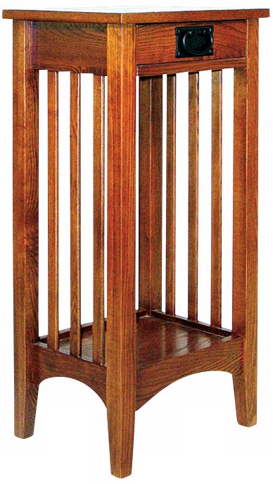 Hugo Red Oak Wood Plant Stand