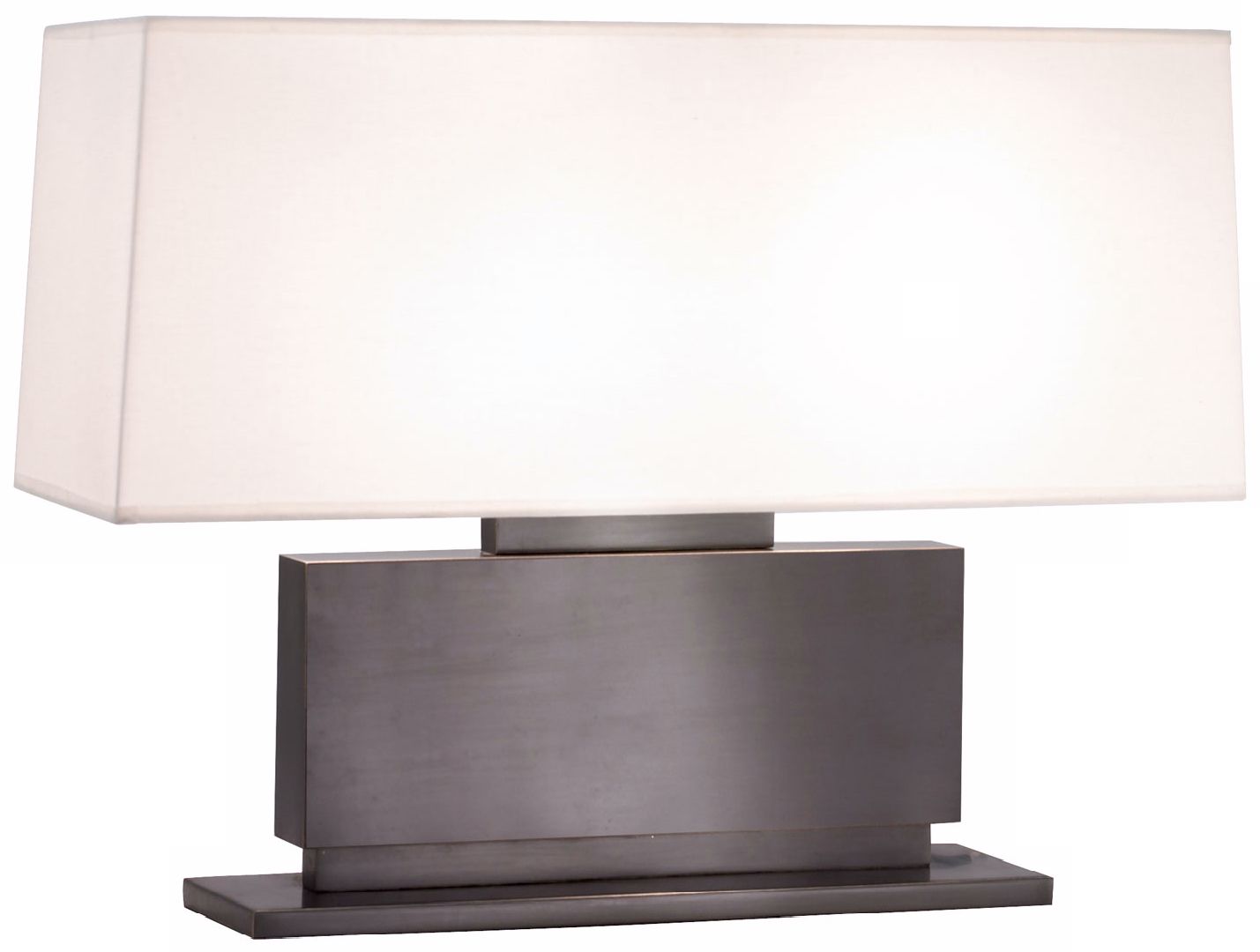 Sonneman Plinth Black Brass Table Lamp