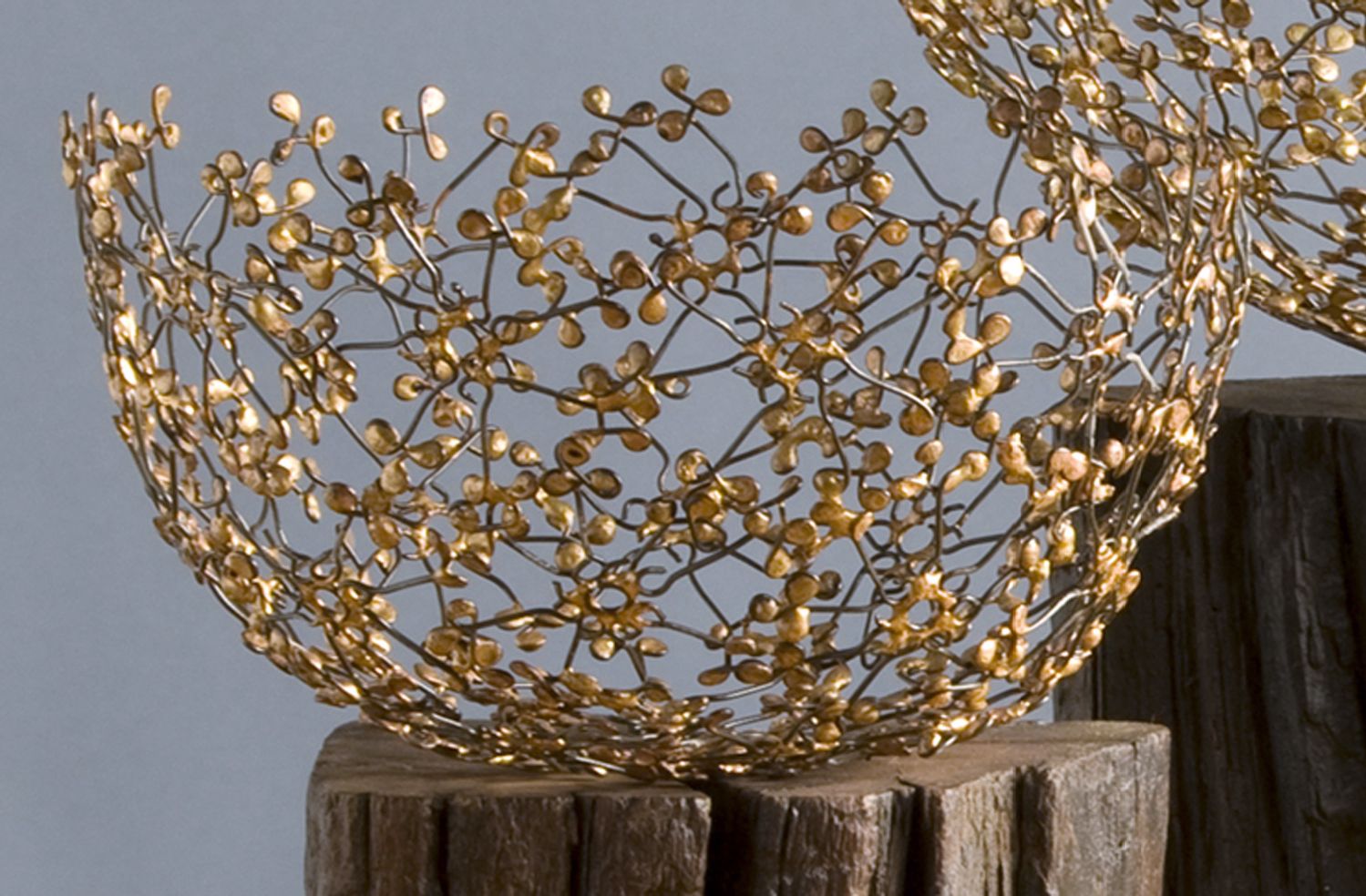 Recycled Metal Wire Small Flower Bowl