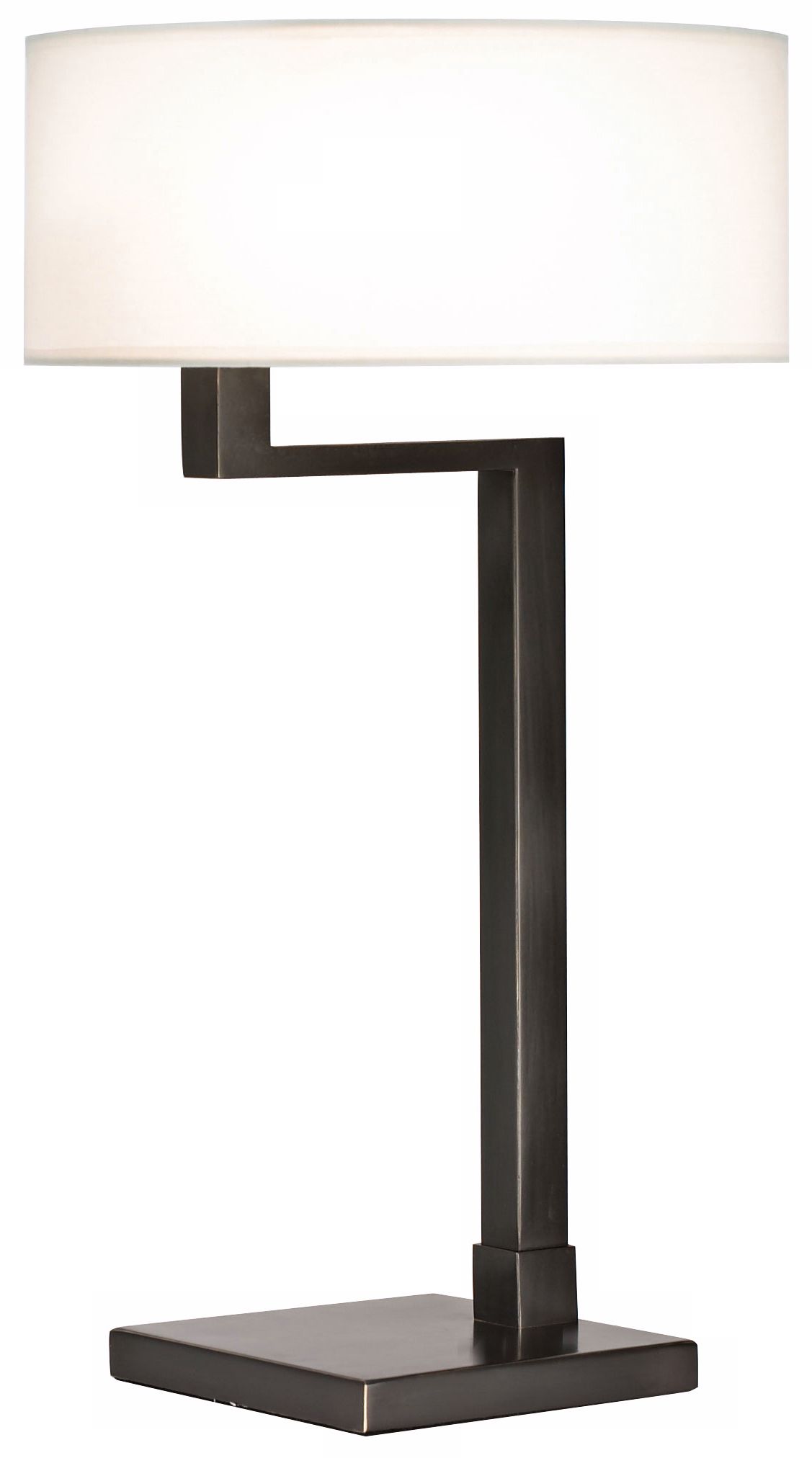 Sonneman Quadratto Black Brass Finish Swing Table Lamp