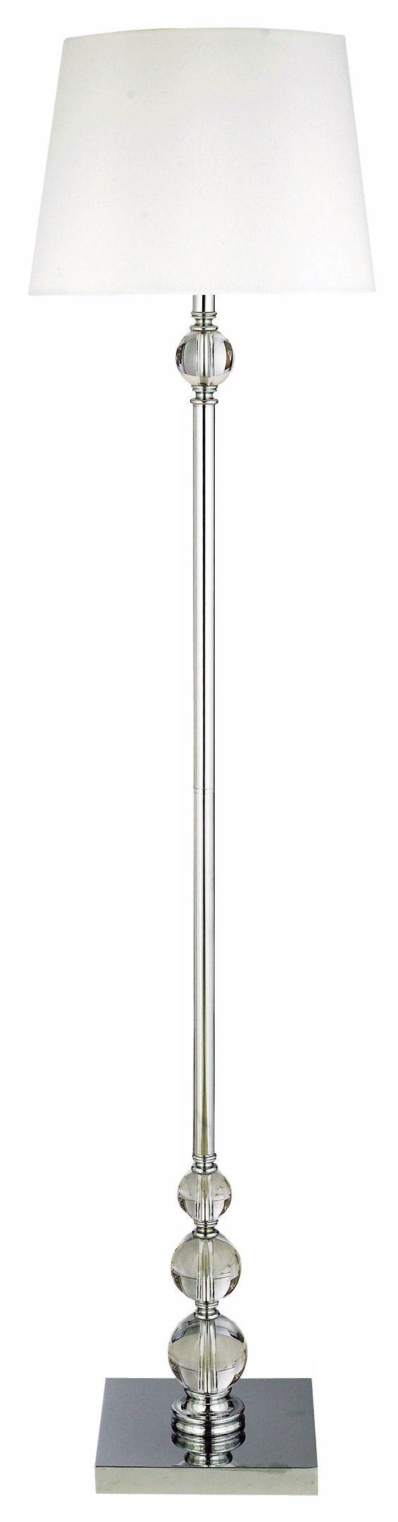 Fletcher Collection Clear Crystal Ball Floor Lamp