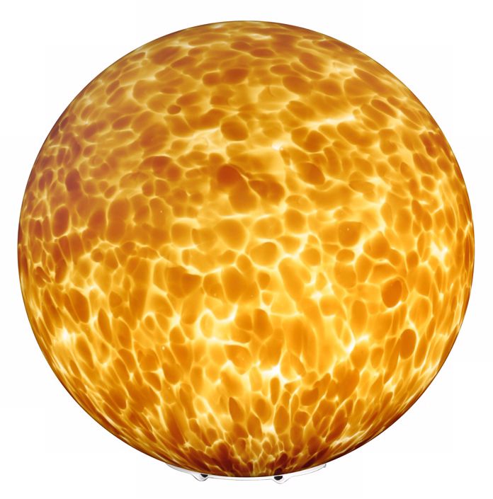 Besa Sphere Series 11 3/8" High Amber Cloud Accent Lamp