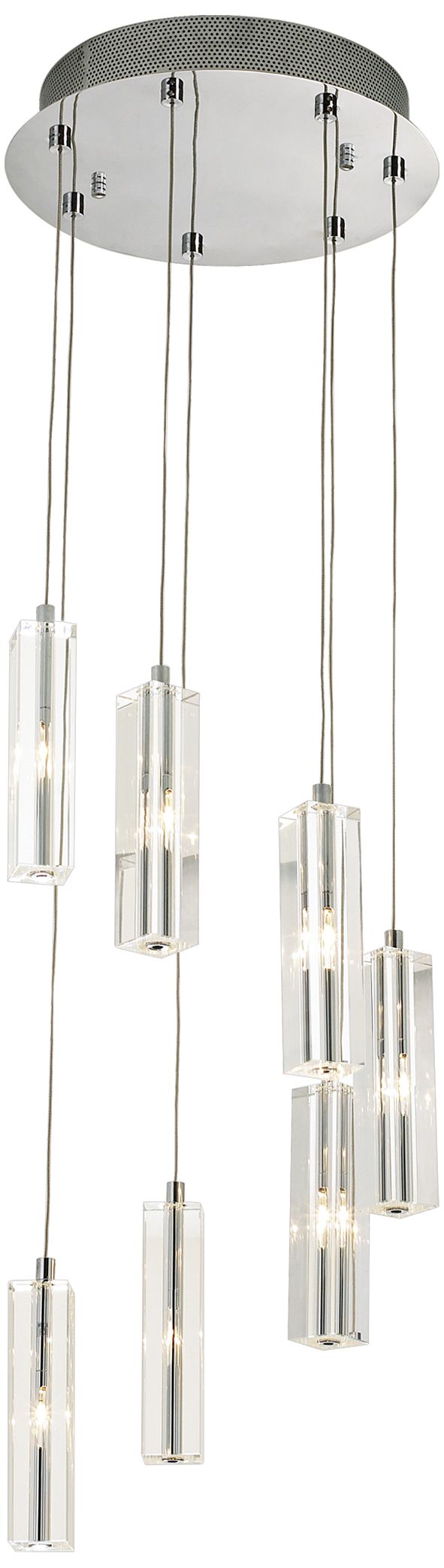 Artcraft Berkenton 12" Wide Chrome Pendant Light