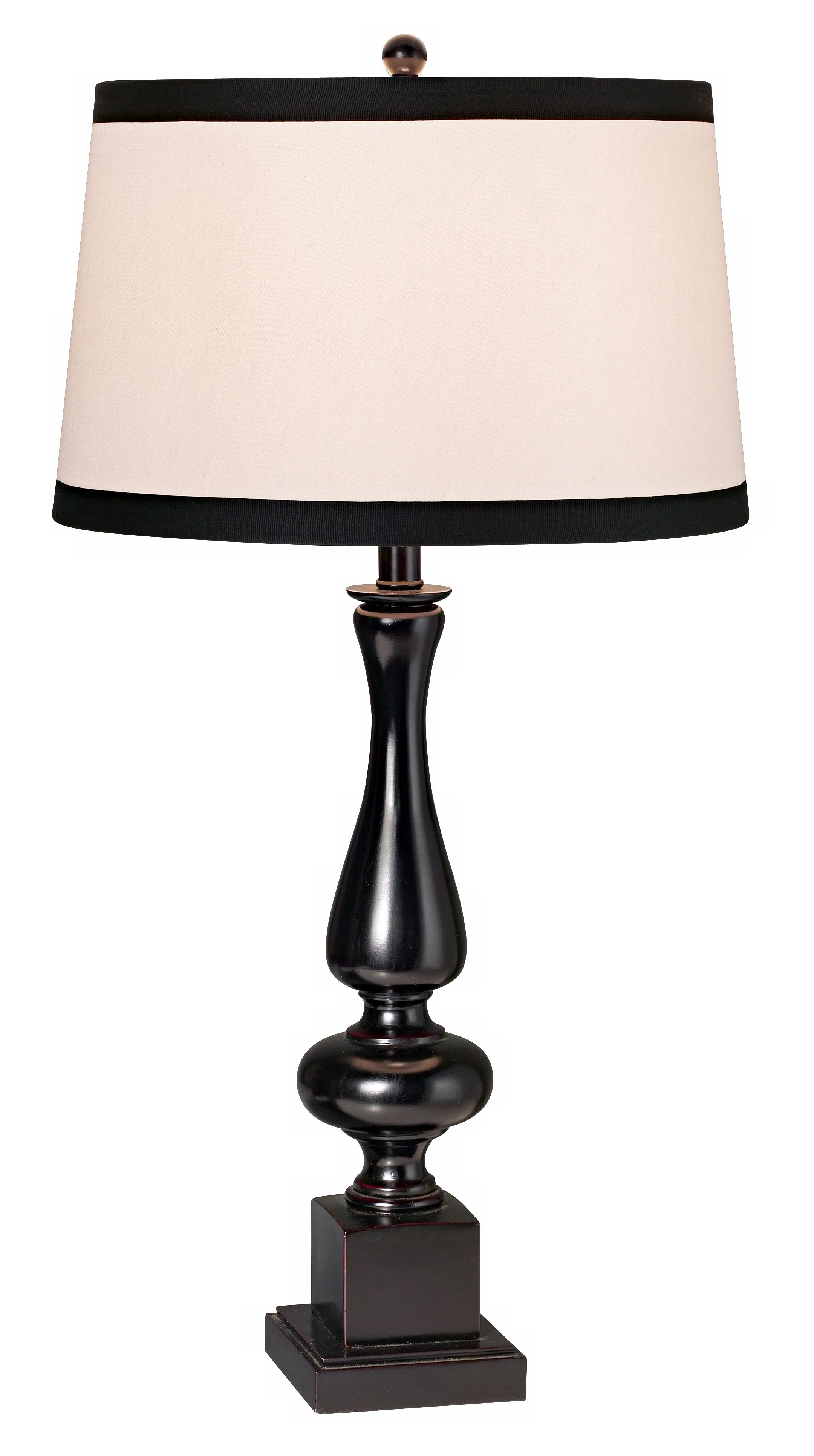 Metro Black Cherry Spindle Table Lamp